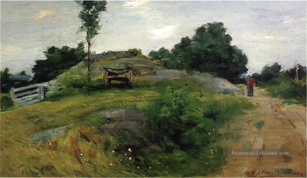 Connecticut Scène Impressionniste paysage Julian Alden Weir Peintures à l'huile